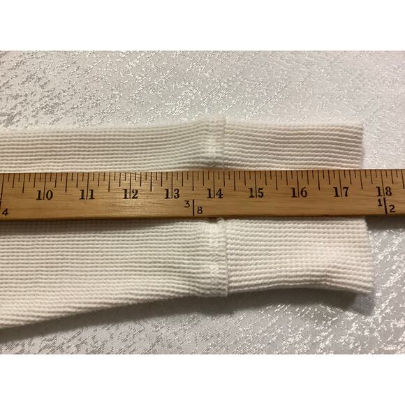 Maeve by Anthropologie cream waffle knit cowl neck size XL - Picture 9 of 9